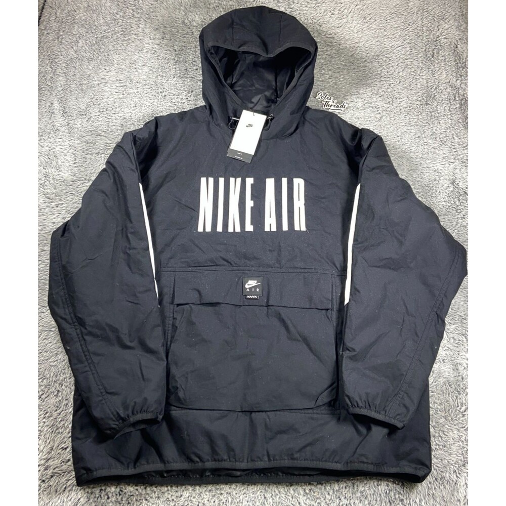 Nike Air Anorak Loose Insulated Hooded Jacket Size Large Men Black IB2769-010